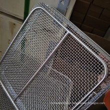 High-temperature Resistance 48x21x6CM 316 Stainless Steel Mesh Tray Used For Medical Sterilization